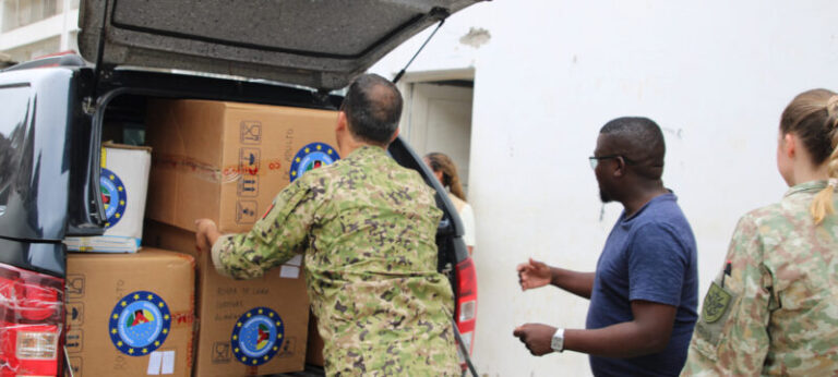 EUMAM MOZ apoia famílias afectadas pelas cheias em Maputo