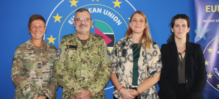 EUMAM MOZ recebe visita da Adida de Defesa da Bélgica